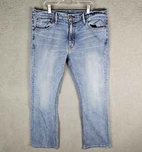 Levis Jeans Mens 36x32 Blue 527 Bootcut American Light Wash Preppy Denim Adult - Picture 1 of 10