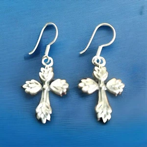 Pendientes cruzados de plata esterlina Erick's Taxco.925 - Imagen 1 de 11