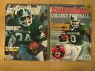 1986 2001 Street And Smith's College Football Magazine Michigan State Lot Of 2
