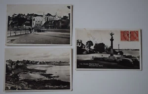 Dinard Kasino Strand Monument Postkarte CPA Rippen D 'em Eraude 35 1949 - Picture 1 of 2