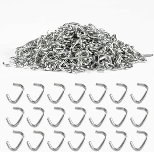 Sukh 650PCS Galvanized Hog Rings - Hog Nose Rings Hog Rings 3/8 Hog Nose Clips - Picture 1 of 7