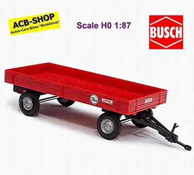 Agricola Anhänger Rosso Schätzle E Co.Costruzione Autoveicoli 1:87 Busch 44977 - Immagine 1 di 2