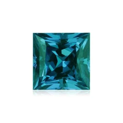 NATURAL MULTI COLOR CHANGE ALEXANDRITE SQUARE PRINCESS CUT LOOSE GEMSTONE - Image 1 of 2