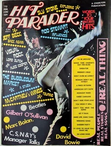 Hit Parader Magazine February 1973 Bowie, McCartney, Alice, Michael Jackson,Beck - Picture 1 of 16