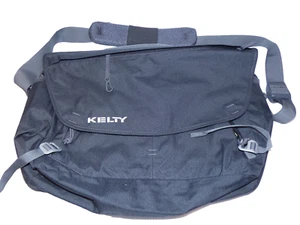 Bolso mensajero Kelty gris-negro de nailon con solapa superior, interior verde - Imagen 1 de 6