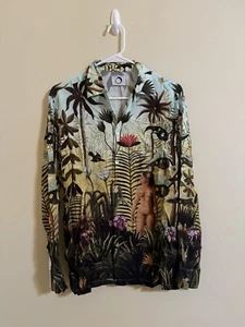 Endless Joy Isle Of The Sun Button Up Shirt Long Sleeve Multicolor Small - Picture 1 of 5