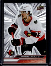 2023-24 Thomas Chabot Outburst Silver Upper Deck Series 1 Hockey Ottawa Senators