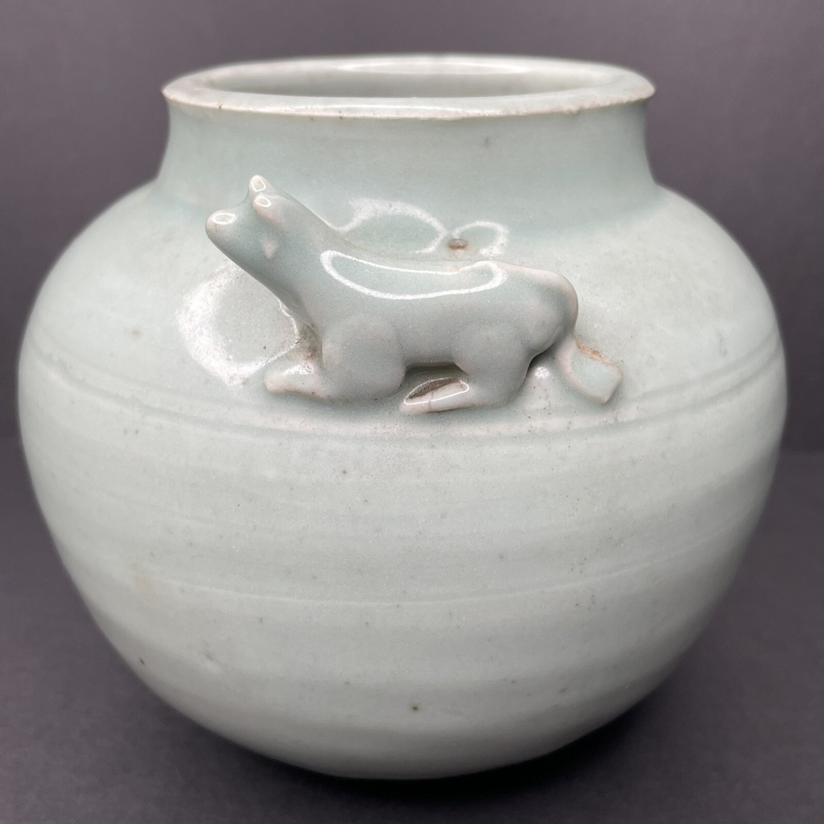 中国南宋時代青白磁花瓶 白磁