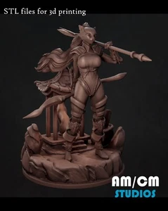 Dungeons & Dragons Playable Character - Female Lioness Tabaxi - Monk, Fighter - Picture 1 of 5