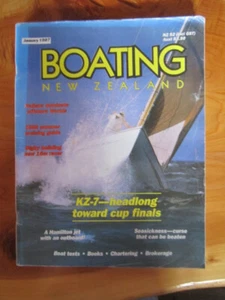 MAGAZINE BOATING NEW ZEALAND JANUARY 1987 GREAT ***MUST SEE *** - Picture 1 of 2