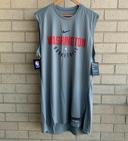 Nike NBA Washington Wizards Team Issue Sleeveless Shirt 857562 -039 Size XL-TALL Cover