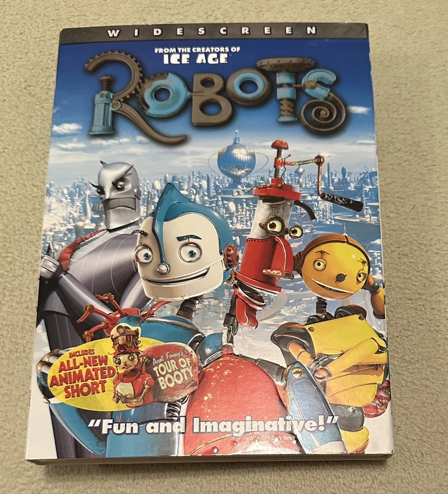 Robots DVD 2005 Widescreen Edition  Robin Williams Mel Brooks Halle Berry Booty - Image 1 of 4