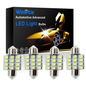 4 luces LED brillantes mapa interior cúpula tronco 31 mm DE3175 DE3022 bombillas Festoon - Imagen 1 de 6