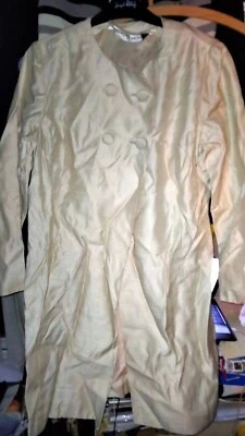 vintage melbray of london chiffon  womens ivory french cotoure 1960s cape coat - Image 1 of 4