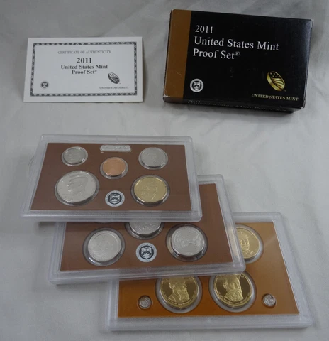 2011-S United States Mint Proof Set with COA & Box 14 Coins Cover