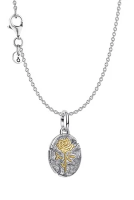 PANDORA Schmuck Damen-Halskette Silber Geschenkset Zweifarbig Rose 21017 - Bild 1 von 3