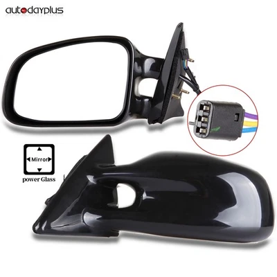 Espejo retrovisor lateral eléctrico negro conductor izquierdo derecho para Pontiac Grand Am 1999-2003 Foto 1 de 4