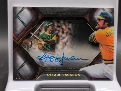 2022 TOPPS TRIBUTE REGGIE JACKSON AUTOGRAPH SIGNED AUTO #D/50 OAKLAND ATHLETICS - Image 1 of 4