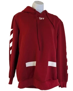 Off White Main Label, Men's "Seeing Things" Hoodie, Red, Size M - Picture 1 of 6