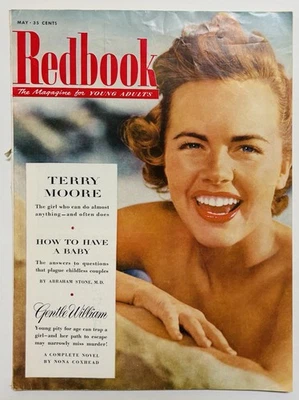 Vintage Redbook Magazine May 1954 Terry Moore - Image 1 of 4