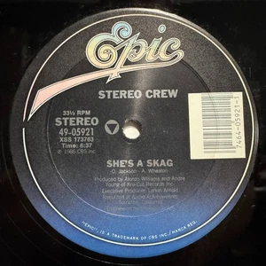STEREO CREW - SHE'S A SKAG (12")  1986  RARE!!  ANDRE YOUNG / DR. DRE / 49-05921 - Picture 1 of 2