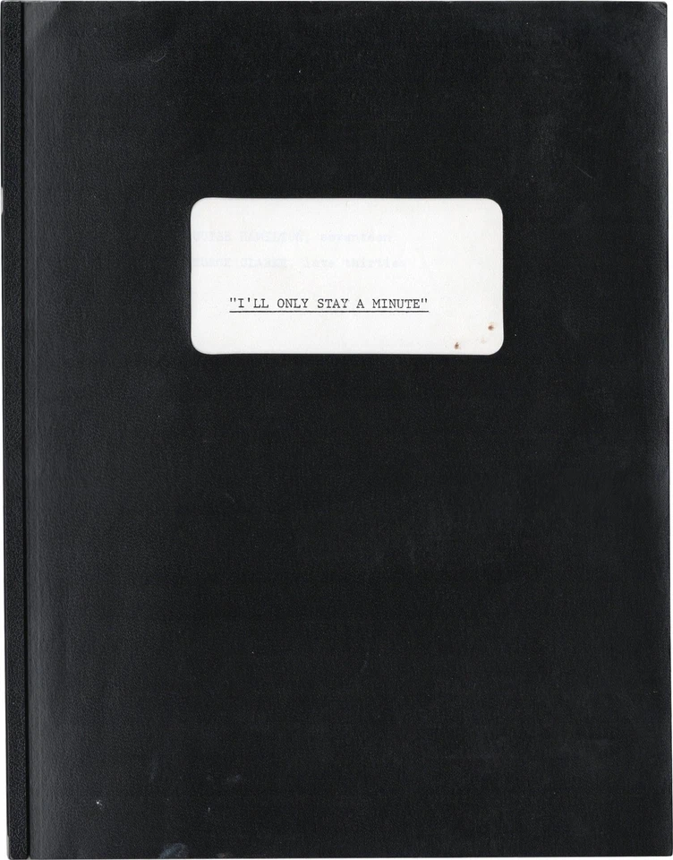 Gene Stone Ray Cooney I'LL ONLY STAY MINUTE Original screenplay 1970 #140974 - Image 1 of 1