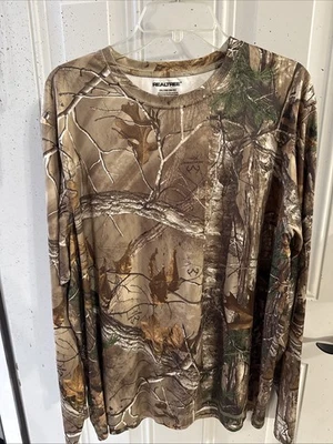 Realtree Camo Hunting Shirt Mens 2XL Long Sleeve Performance Crew Neck - Image 1 of 4
