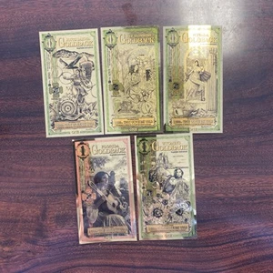 Lot of Mixed (5) 1/1000 Troy Ounce 24K Gold Goldback Notes - Picture 1 of 2
