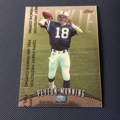 1998 年 Topps Finest Peyton Manning #121 (RC) 带保护 — 第 1/4 张图片