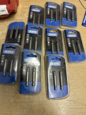 Draper T20x50mm Torx Key Bits 10 Packs Of 2 & Magnetic Impact Nut Driver X 5 - Image 1 of 4