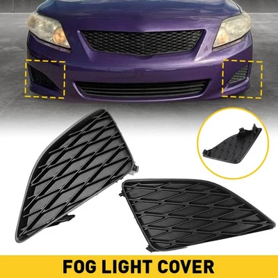 For 2009-2010 Toyota Corolla TO1038115 Fog LIGHT Hole COVER RIGHT & LEFT SET USA - Imagem 1 de 4