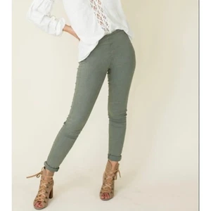 Mia Joy Joyfolie Brytny Denim in Efeugrün Hose Größe 32 Large Skinny Fit Neu mit Etikett - Bild 1 von 13