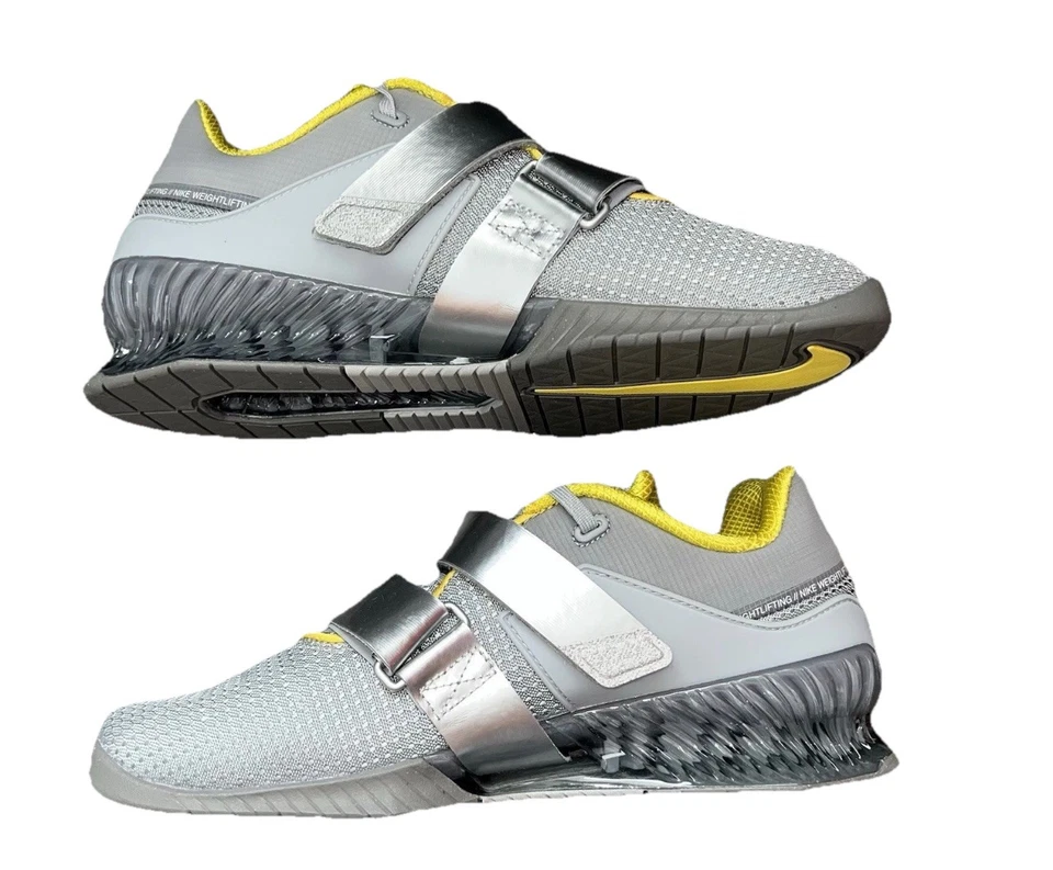 Nike Hombres 6/Mujeres 7.5 Romaleos 4 Zapatos de Levantamiento de Pesas Gris/Claro CD3463-002 Foto 1 de 4