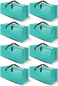 8 Pack Heavy Duty Extra Large Moving Bags with Backpack Straps - Strong Handl... - Picture 1 of 8