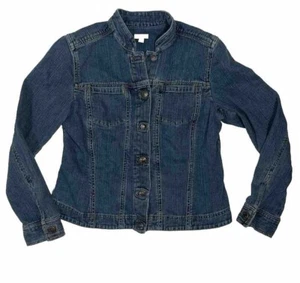 Chaqueta de mezclilla para mujer J. Jill talla pequeña azul camionero clásica - Imagen 1 de 7