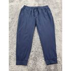Apana Pants Womens Extra Large Navy Blue Lightweight Activewear Tapered Joggers