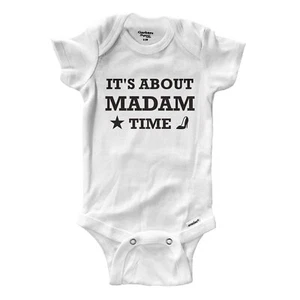 It's About Madam Time Baby Infant Onesie Bodysuit One Piece Clothes Feminist - Picture 1 of 1