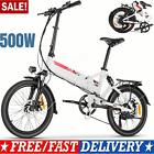 500W Electric Bike,Folding Mountain Bicycle 7-Speed Aluminum Alloy Ebike Adults#