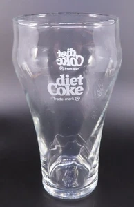 Vintage Diet Coke Glass Swirl Coca Cola Enjoy Diet Coke Drinking Glass 6.5" - Picture 1 of 10