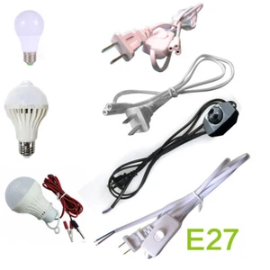 T4 T5 T8 Lamp Tube Connect Cable Wire 2 or 3 End Bulb Lighting Switch Line Bulb - Picture 1 of 33