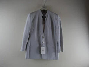 ARMANI Women's 8 Light Gray Tailored Linen Blazer Jacket, Liner Blouse NEW $1090 - Picture 1 of 12