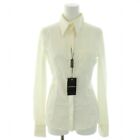 Emporio Armani Shirt Blouse Standard Collar Long Sleeve With Tag 38 M White /Yt
