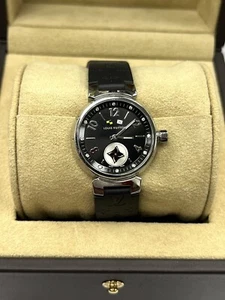 Louis Vuitton Tambour Moon Star Diamond Chronograph Black watch 34mm - Picture 1 of 7
