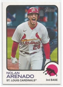 2022 Topps Heritage High Number Baseball Nolan Arenado #416 Image Base Variation - Picture 1 of 2