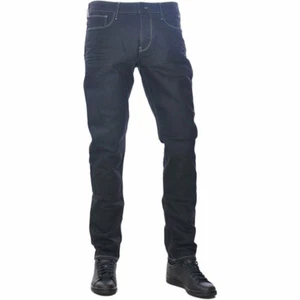 Pantalones de mezclilla para hombre ARMANI 6X6J06 tela elástica negra ajuste regular ajustados - Imagen 1 de 8