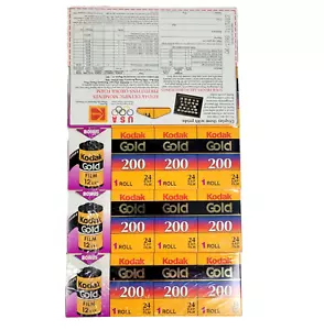 20 Rolls Expired 1998 New Old Stock Kodak 200 GOLD 35 MM Film 420 Exposures - Picture 1 of 5