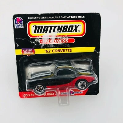 Corvette Vintage Matchbox Madness Clásico Décadas 62 Exclusivo Solo Taco Bell Foto 1 de 3