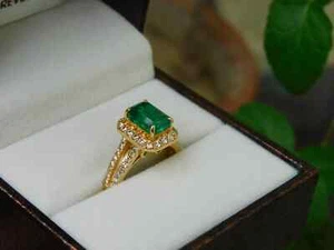 Oval Cut 4.00Ct Ruby Natural  Diamond Engagement Ring 14K Whit Gold - Picture 1 of 7