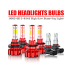 FOR Mazda CX-9 2007-2012 6x LED Headlight Hi/Lo +Fog Light Bulbs Combo Kit 6000K Mazda CX-9