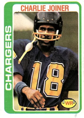 1978 Topps - #338 Charlie Joiner Chargers - Image 1 of 2